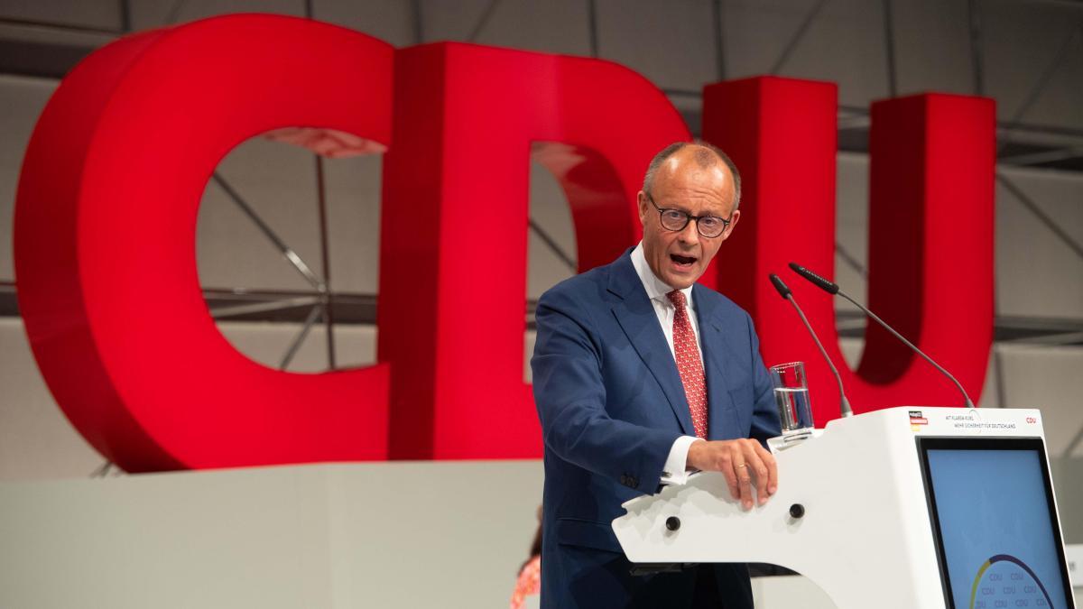 CDU Parteitag Friedrich Merz stärkt beim Parteitag CDU und sein