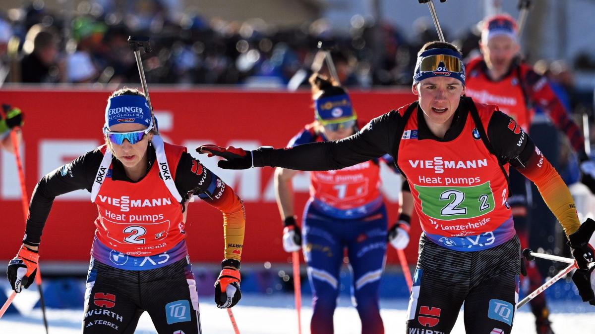 Biathlon In Lenzerheide Preu Und Strelow Holen Wm Bronze In Single Mixed