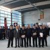 Die Feuerwache, die gerade im Herzen von Günzburg gebaut wird, hatte ihren ersten großen Einsatz beim traditionellen Appell der Feuerwehr mit Ehrungen. 	