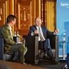 Chefredakteur Gregor Peter Schmitz (links) und Politikredakteurin Margit Hufnagel (rechts) befragten Bundesfinanzminister Olaf Scholz. 