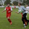 Als nächstes stellt sich der TSV Klosterlechfeld (links Giuseppe La Spina jun.) dem Tabellenführer FC Kleinaitingen in den Weg. 