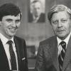 Feile war Anfang der 80er auch parallel drei Jahre im Bundestag (hier mit Kanzler Helmut Schmidt).