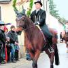 Angeführt wurde der Leonhardiritt von Vorreiter Leonhard Scherer. Fotos: ech