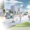 So könnte es aussehen – das München der Zukunft. Eine Stadt ohne Individualverkehr und mit innovativen Verkehrsmittel wie Seilbahnen, breiten Radwegen und einem gut ausgebauten öffentlichen Nahverkehr.