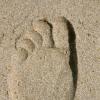 Der ökologische Fußabdruck: Damit ist gemeint, welche Spuren ein Mensch in seiner Umwelt hinterlässt.