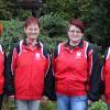 Die Stockschützinnen (von links) Magda Hermann, Irene Höck, Johanna Schmid und Waltraud Wiedemann. 	