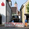 Die Kirchenstraße und ein Teilbereich der Nassauer Straße in Krumbach sind derzeit tagsüber gesperrt.