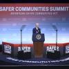 Joe Biden, Präsident der USA, spricht auf dem National Safer Communities Summit an der University of Hartford.