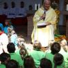 Die Fragen der Kinder standen im Mittelpunkt des Abschiedsgottesdienstes für Pfarrer Georg Egger. 