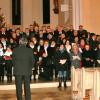 Mit dem großen Gemeinschaftschor endete das Konzert in der Pfarrkirche Bissingen. 	