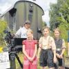 Drehtag für den Kinderfilm „Tom und Hacke“ im Augsburger Bahnpark