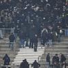 Beim Spiel Frankfurt gegen Stuttgart kam es zwischen der Polizei und Frankfurt-Fans zu Ausschreitungen.
