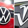 Tesla hat auf dem deutschen Elektroautomarkt im ersten Halbjahr 2023 zwar erneut die Nase vorne, doch Platzhirsch VW holt auf.