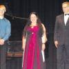 Konzert in Ursberg: Dominik Herkommer, Marianne Altstetter-Ederle und Andreas Eberle (von links).  