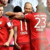 Arjen Robben eröffnete das Torfestival des FC Bayern gegen den VfB Stuttgart.