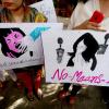„Nein heißt nein“: Teilnehmerinnen einer Protestaktion demonstrierten schon 2014 gegen Gewalt gegen Frauen. 