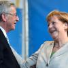 Jean-Claude Juncker und Angela Merkel im Europawahlkampf.