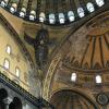 Die christlichen Symbole in der Hagia Sophia waren im Sommer allesamt verhüllt worden. Jetzt sind sie den Betrachtern wieder "erschienen".