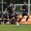 Der TSV Landsberg im Vorwärtsgang (von rechts Kevin Gutia und Muriz Salemovic): Über weite Strecken dominierten die Gastgeber das Spiel gegen die SpVgg Unterhaching. 