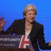 Theresa May, Premierministerin von Großbritannien, wirbt beim Parteitag der Konservativen für ihre Brexit-Strategie.