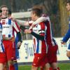 Beste Stimmung: Die U19-Kicker der JFG Neuburg konnten im Heimspiel gegen den TuS Geretsried insgesamt sieben Treffer bejubeln.  
