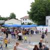 Spiele für die kleinen Besucherinnen und Besucher waren beim ersten Donau-Festival der Stiftung Sankt Johannes genauso geboten wie fetzige Bandmusik und mitreißende Tanzdarbietungen.