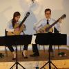 Das Gitarrenduo Kaiser-Schmidt, Jessica Kaiser und Jakob Schmidt, begeisterte beim Konzert im Schloss Bissingen. Seit 2006 arbeiten die zwei Musiker zusammen. 