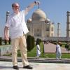 Verblüffender optischer Trick mit der Kamera: Seine freie Zeit nutzt Thomas Weinmüller, um seine Wahlheimat besser kennenzulernen. Hier besucht er das Taj Mahal. 