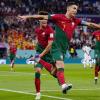 Portugals Superstar Cristiano Ronaldo jubelt nach seinem Treffer gegen Ghana.