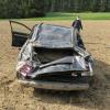 Mehrfach überschlagen hat sich ein 20-Jähriger mit seinem Auto bei einem Unfall bei Langenneufnach.