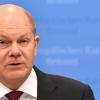 Olaf Scholz, Bundeskanzler von Deutschland, spricht während einer Pressekonferenz.