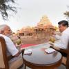 Harmonie für die Fotografen: der indische Premier Narendra Modi mit dem chinesischen Präsidenten Xi Jinping bei einem informellen Treffen im Jahr 2019 in Indien. 