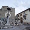 Das Beben zerstörte viele Gebäude, hier die Basilika.
