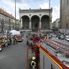 Am Odeonsplatz brannte eine U-Bahn.