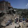 Zerstörte Häuser in Kathmandu: Die Zahl der Toten nach dem Erdbeben in Nepal steigt immer weiter.