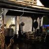 In Auchsesheim ist auf der Terrasse eines Wohnhaus es ein Brand ausgebrochen.
