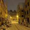 Die Weiße Gasse im Januar 2019 zeigte sich dick verschneit.