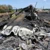 Die Absturzstelle des Fluges MH17 in der Ostukraine.