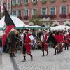 Viele Besucher aus Mindelheim und Umgebung haben sich die italienischen Fahnenschwinger am zweiten Frundsbergfest-Wochenende angeschaut.