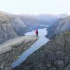 Hotspot der Instagram-Gemeinde: Die Spitze des Trolltunga-Felsvorsprungs über dem Ringedalsvatnet-See. 