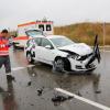 Sechs Schwerverletzte sind nach einem Verkehrsunfall auf der B25 bei Fremdlingen zu beklagen.