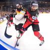 Bei der Eishockey-WM ist Deutschland gegen Kanada gescheitert.