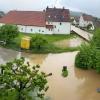 So sah die Überschwemmung in Frauenstetten im Juni aus. Nun geht die Gemeinde das Thema Hochwassermanagement an.