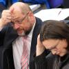 SPD-Chef Martin Schulz, Fraktionsvorsitzende Andrea Nahles: Nur eine "Regierung light" aus Angst vor der eigenen Courage? Der SPD–Chef ist für seine Partei keine Hilfe.