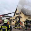 In der Thannhauser Schlesierstraße geriet am Sonntagvormittag ein Einfamilienhaus in Brand.