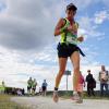 Bei der Roth-Challenge brachte Christa Zilmans als Marathonläuferin die Staffel des TSV Friedberg ins Ziel – und sie schwärmte von diesem einmaligen Erlebnis.  	 	