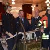 Freuen sich über 150 Jahre Feuerwehr Bellenberg (von links): Stellvertretender Vorsitzender Günther Zaha, Zweiter Kommandant Matthias Schuster, Kommandant Werner Denze und Dritter Bürgermeister Norbert Frank.  	