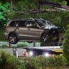Mit diesem Mercedes GL63 AMG schanzte der Fahrer auf den Parkplatz von Ikea. Bei dem Unfall im vergangenen August starb eine 21-jährige Frau auf dem Beifahrersitz.