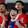 So hat man sich das beim FC Bayern gewünscht: glückliche chinesische Gesichter.