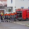 In Waltenhausen waren am Samstagvormittag mehrere Feuerwehren der Region im Einsatz.  	